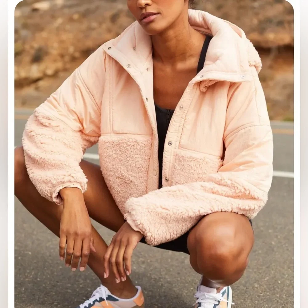 NWOT  Free People Adventure Awaits Fleece Jacket Size XS